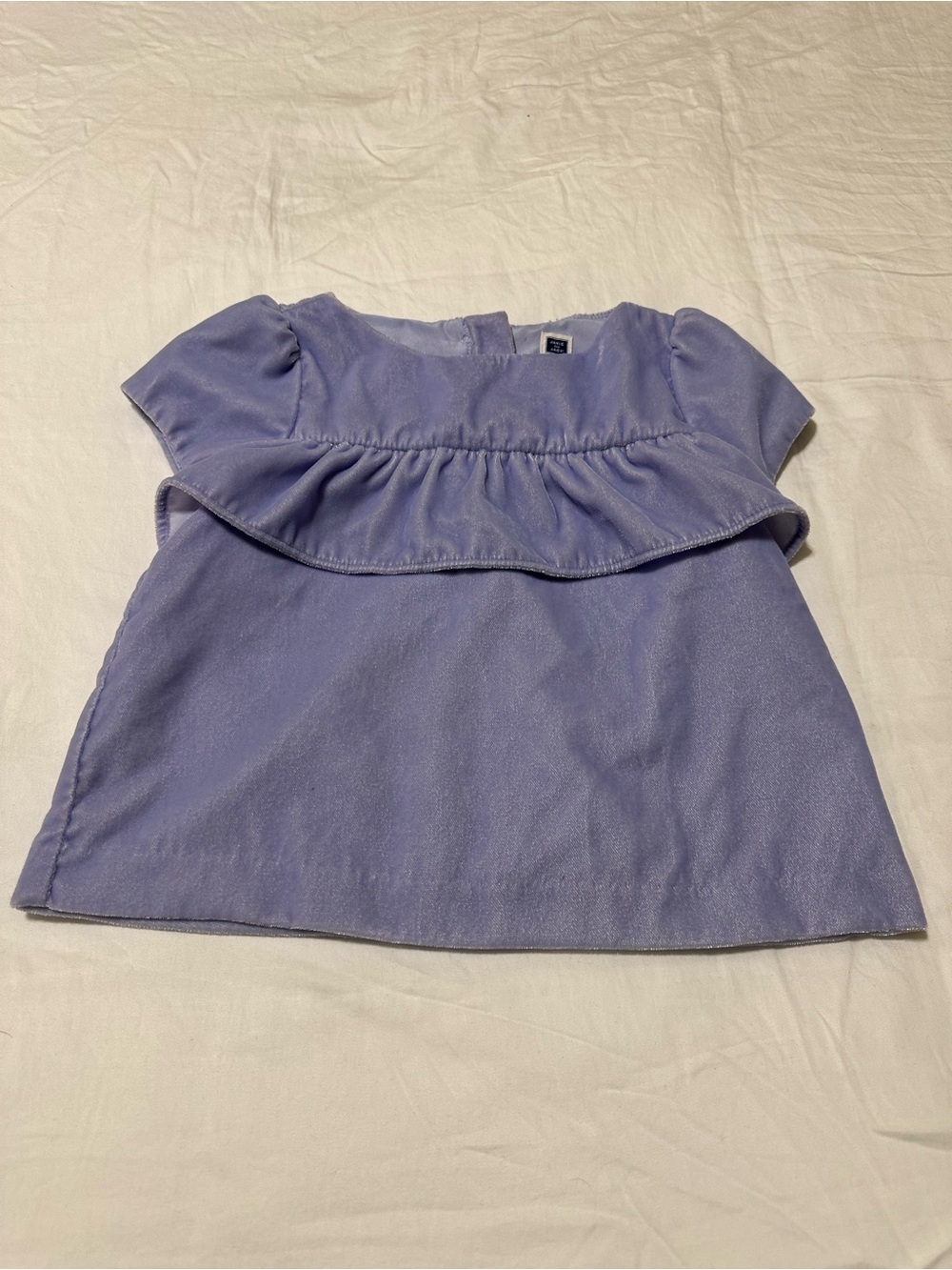 Janie and Jack Lavender Ruffle Front Blouse